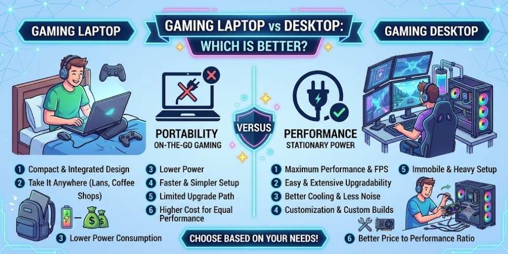 Gaming Laptop vs Desktop Which Is Better