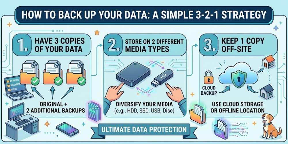 How to Back Up Your Data A Simple 3-2-1 Strategy