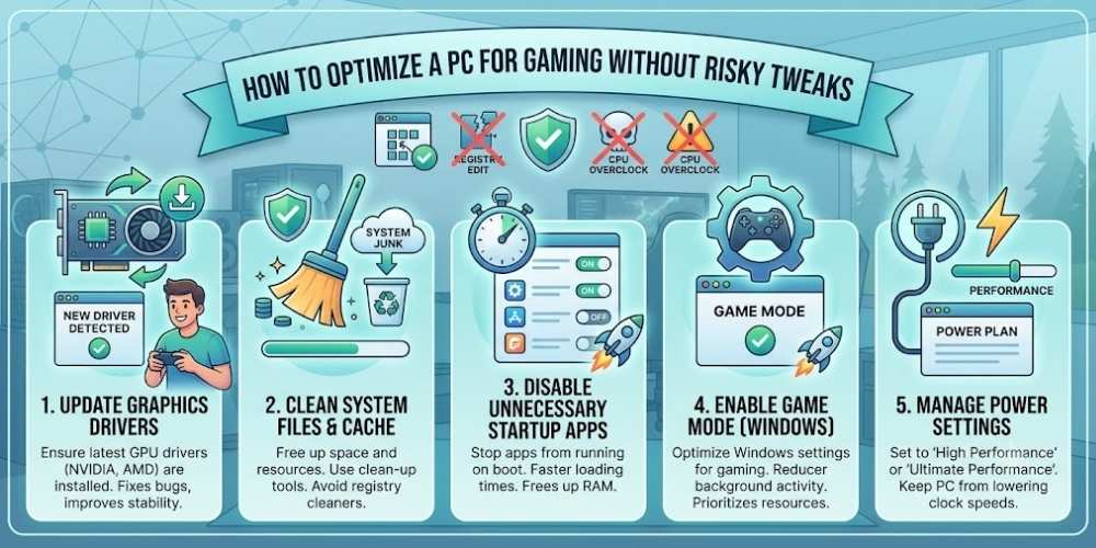 How to Optimize a PC for Gaming Without Risky Tweaks