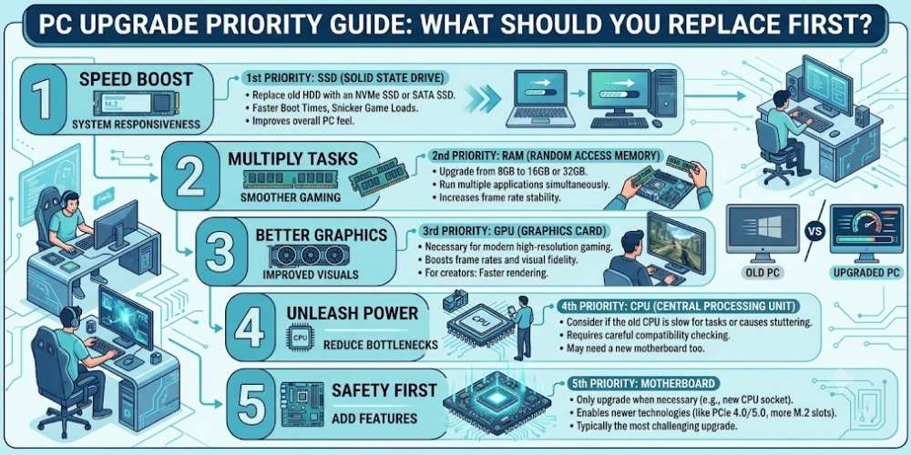 PC Upgrade Priority Guide What Should You Replace First